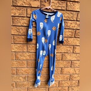 10/$25 • Carters Milk & Cookies Cotton Footed Zip‎ Sleeper
